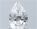 Natural Diamond 0.57 Carats, Pear with  Cut, E Color, VVS1 Clarity and Certified by GIA