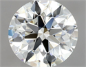 Natural Diamond 0.80 Carats, Round with Excellent Cut, K Color, VVS2 Clarity and Certified by GIA