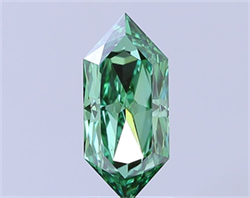 Picture of Lab Grown Diamond 2.02 Carats, HEXAGONAL with  Cut, Fancy Vivid Green Color, VS1 Clarity and Certified by IGI