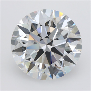 Picture of Lab Grown Diamond 3.73 Carats, Round with Ideal Cut, D Color, IF Clarity and Certified by IGI