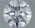 Natural Diamond 0.80 Carats, Round with Excellent Cut, F Color, SI1 Clarity and Certified by GIA