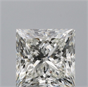 Natural Diamond 0.90 Carats, Princess with  Cut, G Color, VVS2 Clarity and Certified by IGI