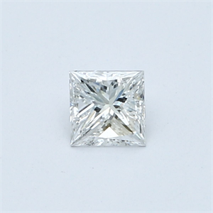 Picture of Natural Diamond 0.31 Carats, Princess with  Cut, D Color, SI2 Clarity and Certified by GIA