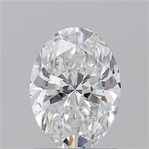 Picture of Natural Diamond 1.41 Carats, Oval with  Cut, D Color, VS2 Clarity and Certified by GIA
