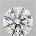 Lab Grown Diamond 2.71 Carats, Round with Excellent Cut, D Color, VVS2 Clarity and Certified by IGI