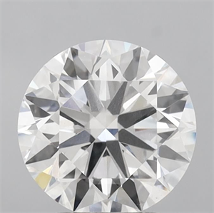 Picture of Lab Grown Diamond 2.71 Carats, Round with Excellent Cut, D Color, VVS2 Clarity and Certified by IGI