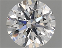 Natural Diamond 0.49 Carats, Round with Very Good Cut, H Color, SI1 Clarity and Certified by GIA