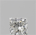 Natural Diamond 0.50 Carats, Princess with  Cut, J Color, VVS2 Clarity and Certified by GIA