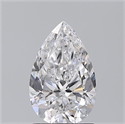 Natural Diamond 1.50 Carats, Pear with  Cut, D Color, SI1 Clarity and Certified by GIA