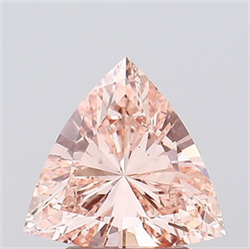 Picture of Lab Grown Diamond 1.59 Carats, TRIANGULAR with  Cut, Fancy Vivid Pink Color, VS2 Clarity and Certified by IGI