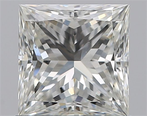 Picture of Natural Diamond 1.01 Carats, Princess with  Cut, H Color, SI2 Clarity and Certified by GIA