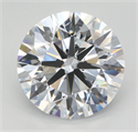 Lab Grown Diamond 4.01 Carats, Round with Ideal Cut, D Color, VVS2 Clarity and Certified by IGI
