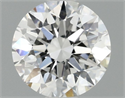 Lab Grown Diamond 1.10 Carats, Round with Ideal Cut, D Color, VVS2 Clarity and Certified by IGI