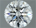 Natural Diamond 1.20 Carats, Round with Excellent Cut, H Color, SI1 Clarity and Certified by IGI