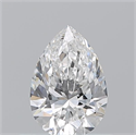 Diamante Natural 0.51 quilates, De pera , Color E, claridad VVS2 y certificado GIA