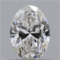 Natural Diamond 0.56 Carats, Oval with  Cut, G Color, VS2 Clarity and Certified by GIA