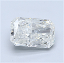 Diamante Natural 4.01 quilates, Radiante , Color I, claridad I1 y certificado GIA