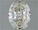 Natural Diamond 1.80 Carats, Oval with  Cut, J Color, VS1 Clarity and Certified by IGI