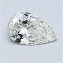 Diamante Natural 0.61 quilates, De pera , Color J, claridad SI1 y certificado GIA