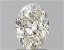 Natural Diamond 1.51 Carats, Oval with  Cut, J Color, SI1 Clarity and Certified by GIA