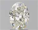 Natural Diamond 1.51 Carats, Oval with  Cut, J Color, SI1 Clarity and Certified by GIA