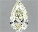 Natural Diamond 0.50 Carats, Pear with  Cut, L Color, IF Clarity and Certified by IGI