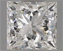 Natural Diamond 1.01 Carats, Princess with  Cut, H Color, IF Clarity and Certified by GIA