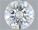 Natural Diamond 1.01 Carats, Round with Excellent Cut, F Color, I1 Clarity and Certified by GIA