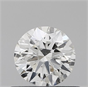Natural Diamond 0.41 Carats, Round with Excellent Cut, H Color, I1 Clarity and Certified by IGI