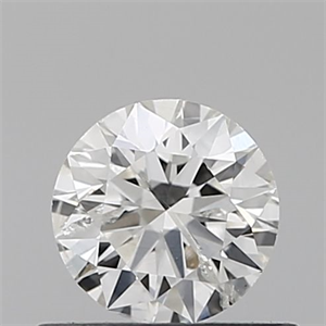 Picture of Natural Diamond 0.41 Carats, Round with Excellent Cut, H Color, I1 Clarity and Certified by IGI