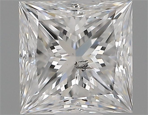 Foto Diamante Natural 0.60 quilates, Princesa , Color D, claridad SI2 y certificado GIA de