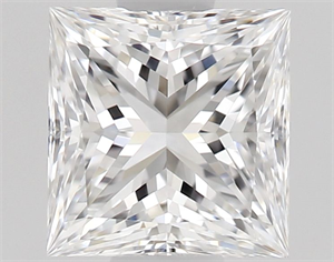 Picture of Natural Diamond 0.51 Carats, Princess with  Cut, D Color, VVS2 Clarity and Certified by GIA