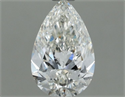 Diamante Natural 0.81 quilates, De pera , Color H, claridad SI1 y certificado IGI