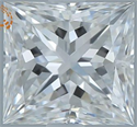 Natural Diamond 1.04 Carats, Princess with  Cut, E Color, VS1 Clarity and Certified by GIA