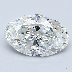 Foto Diamante Natural 3.01 quilates, Ovalado , Color F, claridad VVS1 y certificado GIA de