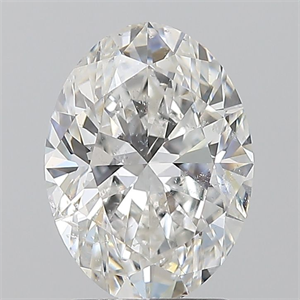 Foto Diamante Natural 2.01 quilates, Ovalado , Color F, claridad SI2 y certificado GIA de