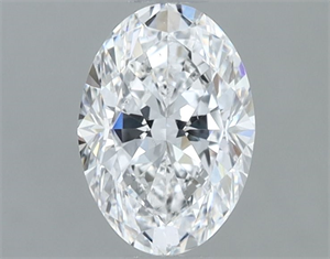 Picture of Natural Diamond 1.00 Carats, Oval with  Cut, D Color, SI1 Clarity and Certified by IGI