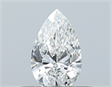 Natural Diamond 0.30 Carats, Pear with  Cut, F Color, IF Clarity and Certified by GIA