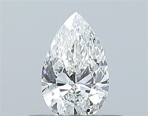 Picture of Natural Diamond 0.30 Carats, Pear with  Cut, F Color, IF Clarity and Certified by GIA