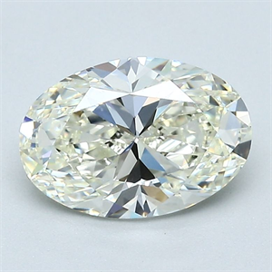 Picture of Natural Diamond 1.72 Carats, Oval with  Cut, L Color, VVS2 Clarity and Certified by GIA