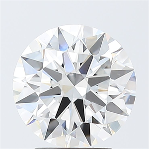 Picture of Lab Grown Diamond 3.02 Carats, Round with Ideal Cut, F Color, VS1 Clarity and Certified by IGI