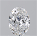 Natural Diamond 1.01 Carats, Oval with  Cut, D Color, VVS2 Clarity and Certified by GIA