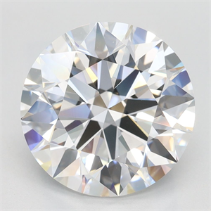 Picture of Lab Grown Diamond 3.68 Carats, Round with Ideal Cut, D Color, IF Clarity and Certified by IGI