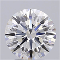 Lab Grown Diamond 2.51 Carats, Round with Excellent Cut, D Color, IF Clarity and Certified by GIA