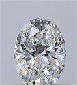 Natural Diamond 0.40 Carats, Oval with  Cut, G Color, VVS2 Clarity and Certified by GIA