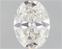 Natural Diamond 0.81 Carats, Oval with  Cut, H Color, SI1 Clarity and Certified by GIA