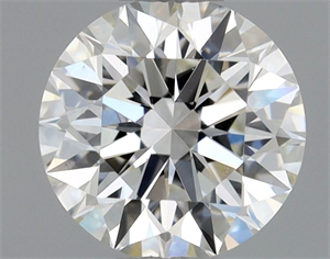 Picture of Natural Diamond 0.51 Carats, Round with Excellent Cut, H Color, VS2 Clarity and Certified by GIA