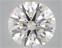 Lab Grown Diamond 1.02 Carats, Round with Ideal Cut, D Color, VVS2 Clarity and Certified by IGI