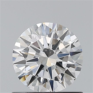 Picture of Natural Diamond 0.70 Carats, Round with Excellent Cut, E Color, VS2 Clarity and Certified by GIA