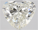 Natural Diamond 2.50 Carats, Heart with  Cut, J Color, SI1 Clarity and Certified by GIA